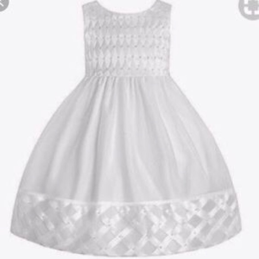 Cinderella flower girl wedding dress sz 7 NWOT